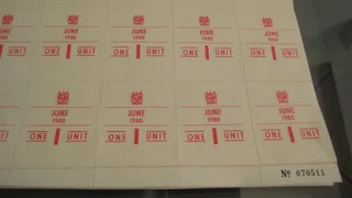 Petrol Rationing Coupons