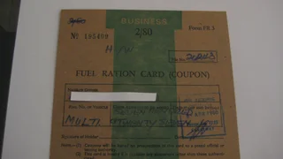 Petrol Rationing Coupons