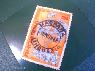Stamp - Rhodesia 1968 - Bullseye Cancellation