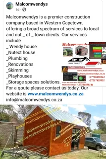 Wendy house and Nutect house for sale