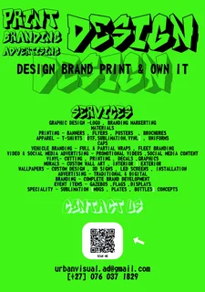 Graphic design branding signage