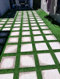 Paving and artificial lawns