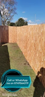 Wood And Bamboo Fencing.