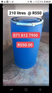 210 Litres Open Top With Locking Ring