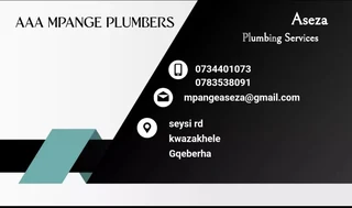 Plumber - Ad posted by Aseza Mpange