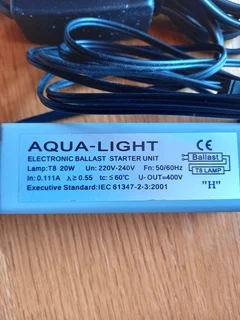 Aquarium ballast 20 watt.
