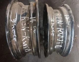 RENAULT KWID 14INCH and 13inch 3 HOLE STEEL RIMS FOR SALE  R500 each