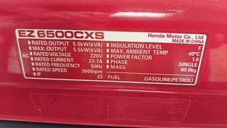 Honda EZ6500CXS generator
