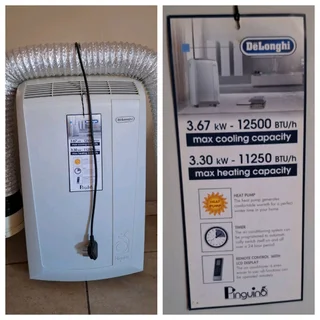 DeLonghi Portable Air Cooler/Heater 12500 BTU.