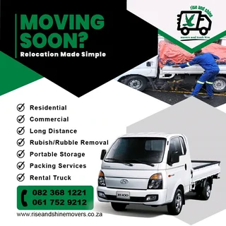 Rise And Shine Movers Deliveries Rubbish Collections And Truck Hire!!!!!