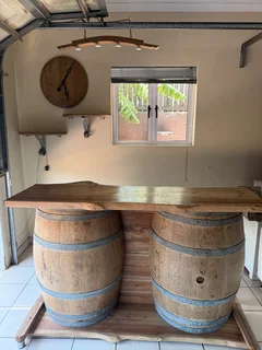 Wine casket bar with unique table top