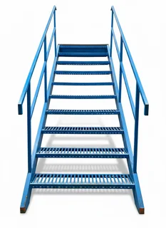 Heavy-Duty Industrial Staircase – 2.5m Height x 1.2m Width (2 Available)