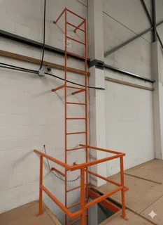 Heavy-Duty Wall-Mounted Access Ladder – 6 m × 0.5 m