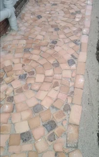 Affordable half brick paving