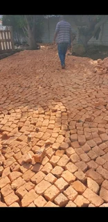 Affordable half brick paving