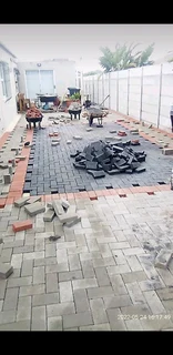 Affordable half brick paving