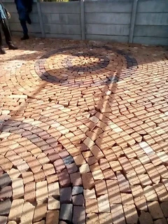 Affordable half brick paving