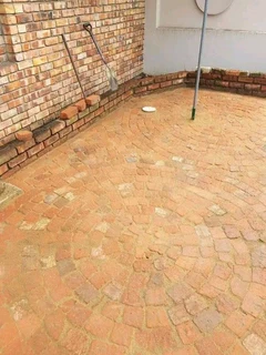 Affordable half brick paving