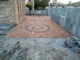 Affordable half brick paving