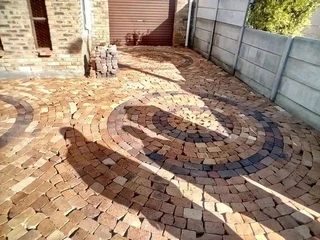 Affordable half brick paving