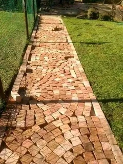 Affordable half brick paving