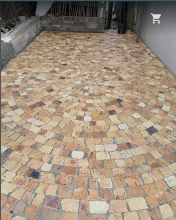 Affordable half brick paving