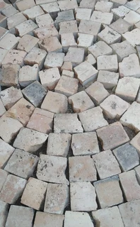 Affordable half brick paving