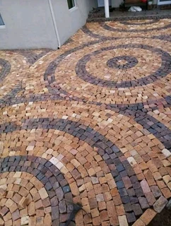 Affordable half brick paving
