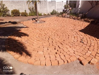 Cheaper half brick paving