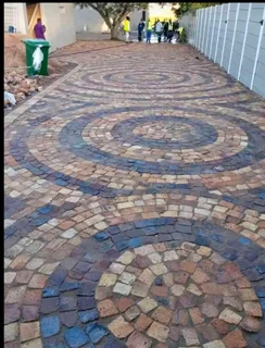 Affordable half brick paving