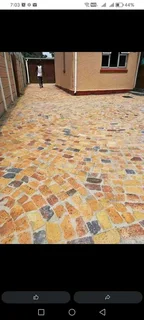 Half brick professional pavers