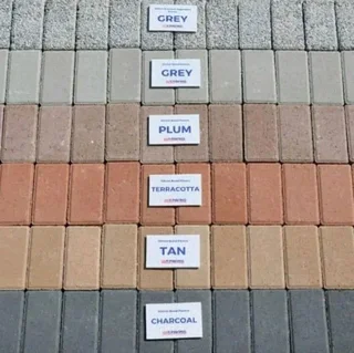 Half brick professional pavers