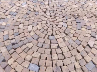 Half brick paving