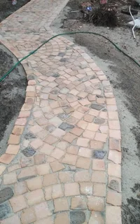 Half brick professional pavers