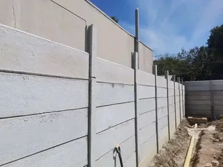 Cheap Vibracrete walls installation