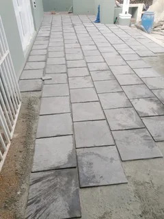 Cheap slabs pavers installation