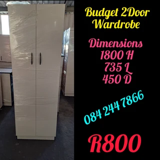 New budget 2 door wardrobes