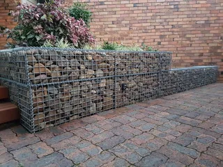 We do Gabion walls feel free to contact us at 0677136464