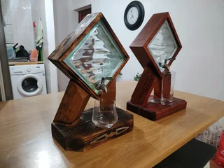 Wooden Hand crafted dispensers