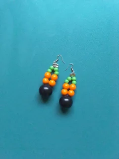 Bead-inspired earrings