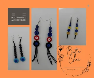 Bead-inspired earrings