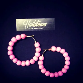 Bead-inspired earrings