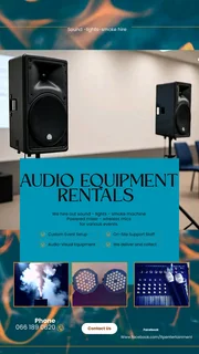 Sound system for hire