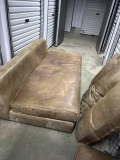 L-shape leather sofa
