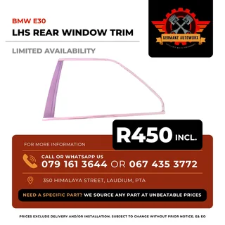 E30 Rear Window Trim LHS