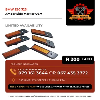 BMW E30 325i Amber Side Marker (OEM) - R200 PER UNIT