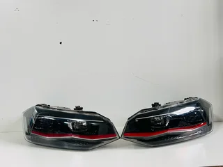 2017 Volkswagen Polo Mk8 (2G) Driver &amp; Passenger Side Full LED Headlight Set.