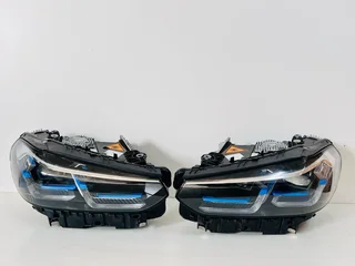 BMW X3 / X4 Series G01 G02 LCI Driver &amp; Passenger Side Laser LED Headlights – Genuine OEM