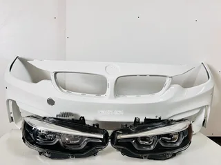 BMW M3 / M4 (F80 F82 F83) LCI Front M-Sport Bumper & LCI 2 Adaptive LED Headlights – Genuine OEM
