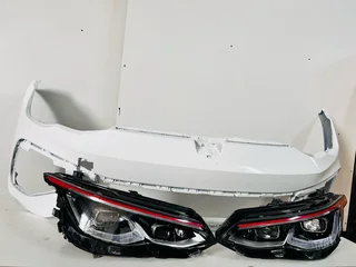 Volkswagen Golf MK8 GTI LED IQ-Light Headlights &amp; Front Bumper – Genuine OEM Set